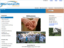 Tablet Screenshot of marienstift-muenchen.de